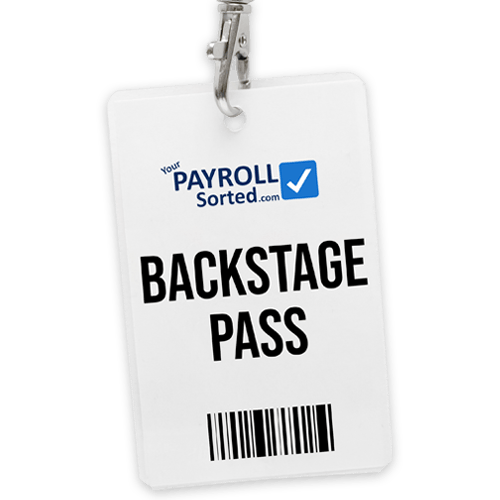 Backstage Pass Payroll Sorted